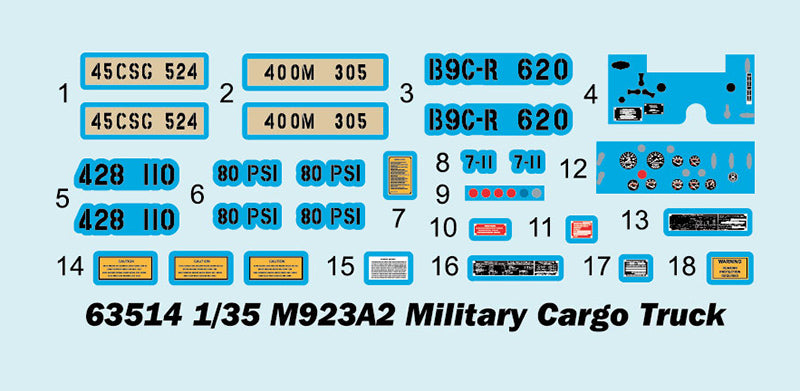 I Love Kit 63514 M923A2 US Military Cargo Truck 5 Ton 6x6 1:35 Model Kit