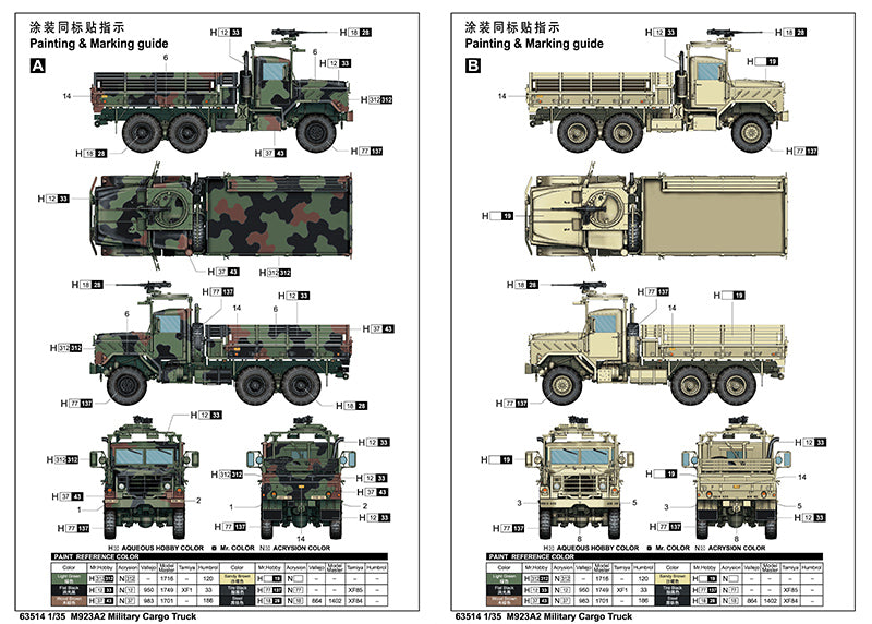 I Love Kit 63514 M923A2 US Military Cargo Truck 5 Ton 6x6 1:35 Model Kit