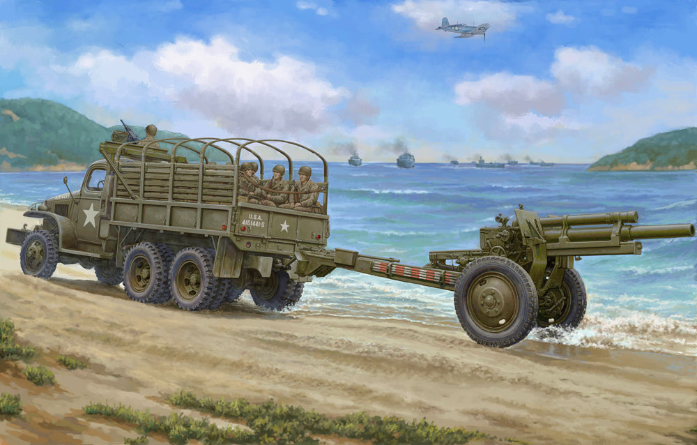 I Love Kit 63567 US Army CCKW-352 Truck & M2A1 105mm Howitzer 1:35 Model Kit