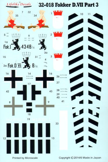 Lifelike LL32018 1:32 Fokker D.VII's