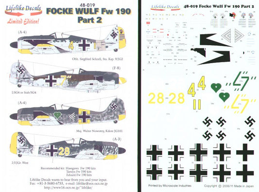 Lifelike LL48019 1:48 Focke-Wulf Fw-190A