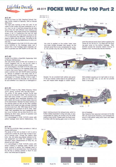 Lifelike LL48019 1:48 Focke-Wulf Fw-190A