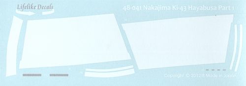 Lifelike LL48041 1:48 Nakajima Ki-43 Pt 1