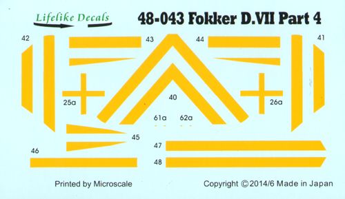 Lifelike LL48043 1:48 Fokker D.VII's