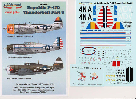 Lifelike LL48046 1:48 Republic P-47D Thunderbolt part 8