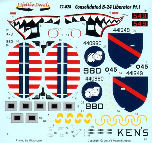 Lifelike LL72028 1:72 Consolidated B-24 Liberator