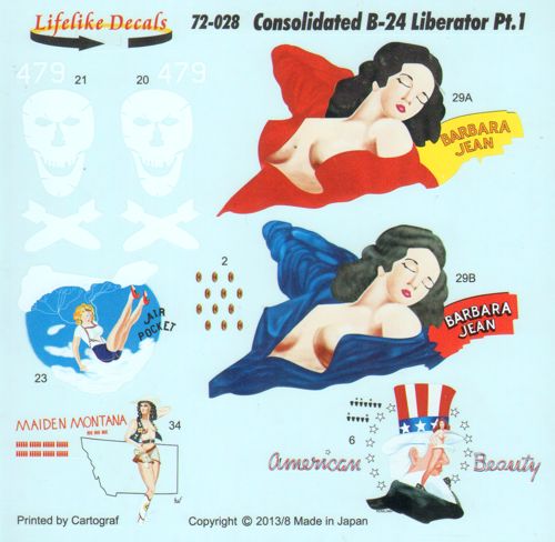 Lifelike LL72028 1:72 Consolidated B-24 Liberator