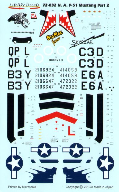 Lifelike LL72032 P-51B/D Mustang Salem Representative 1:72