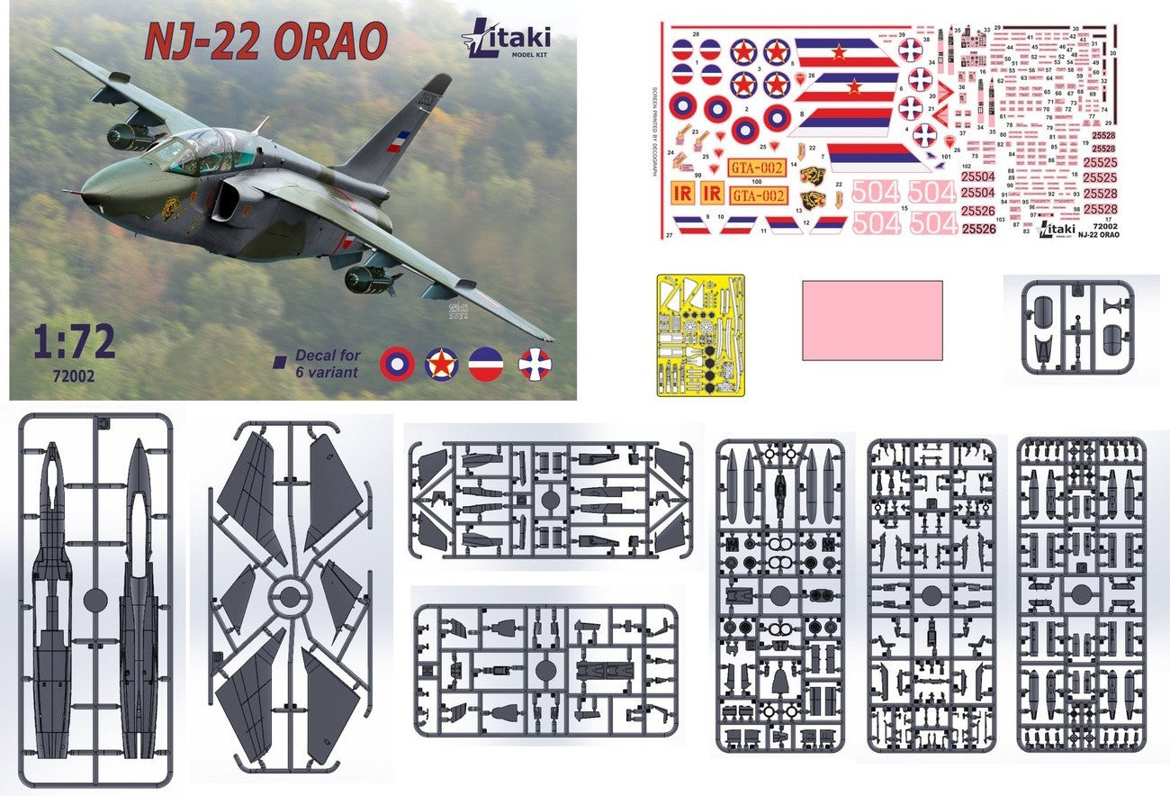 Litaki LMK72002 Soko NJ-22 Orao Two-Seat Model Kit 1:72