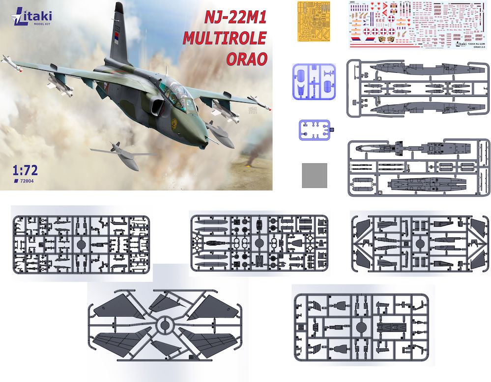 Litaki LMK72004 Soko NJ-22M1 Multirole Orao Model Kit 1:72