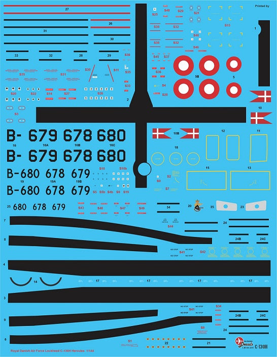 Lima November LN144-D01 Danish C-130H Hercules Old Scheme 1:144