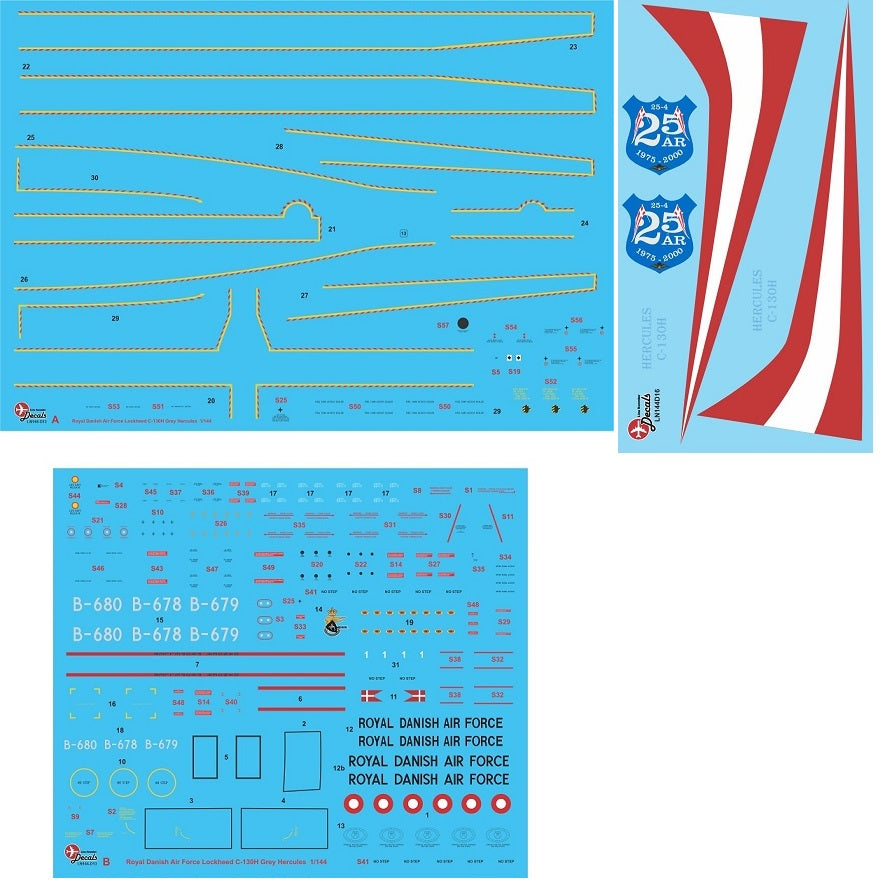 Lima November LN144-D03 Danish C-130H 25th Anniv Scheme 1:144