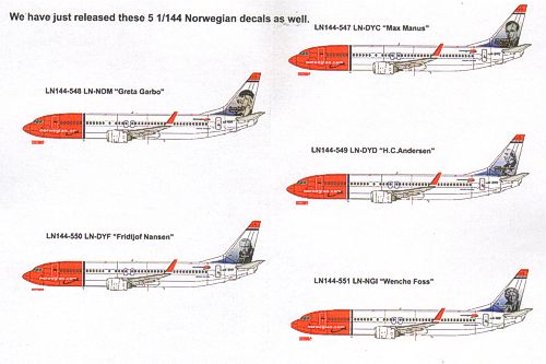 Lima November LN200-01 1:200 NORWEGIAN Boeing 787 EI-LNA 'SONJA HENIE'