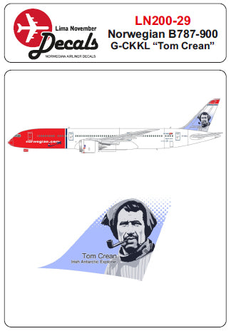 Lima November LN200-29 1:200 Norwegian Boeing 787-900 with Tom Crean on tail