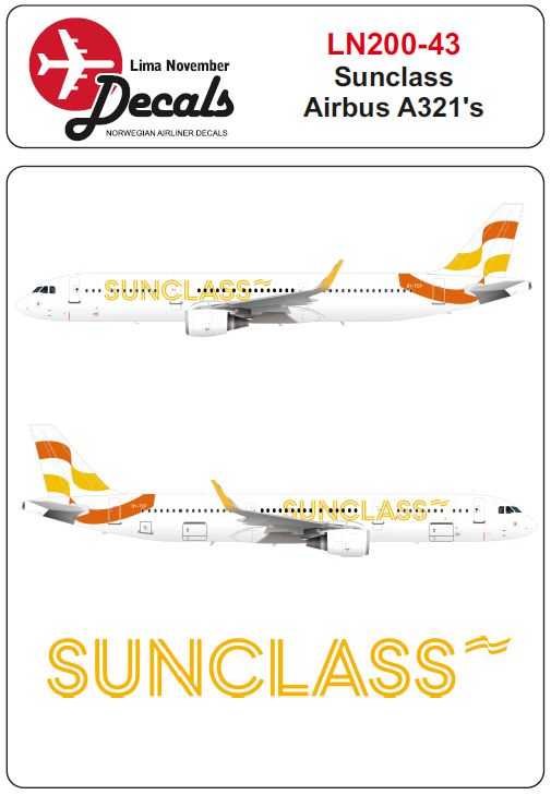 Lima November LN200-43 1:200 Sunclass Airbus A321