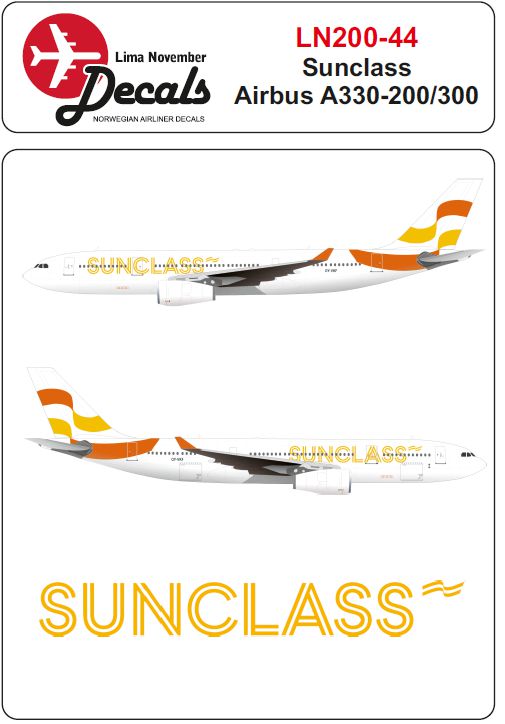 Lima November LN200-44 1:200 Sunclass Airbus A330