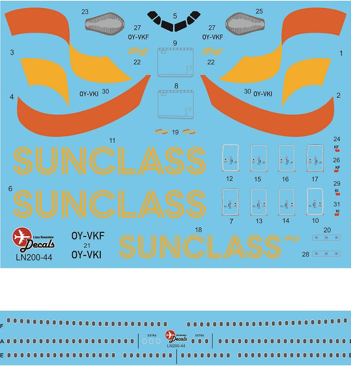 Lima November LN200-44 1:200 Sunclass Airbus A330
