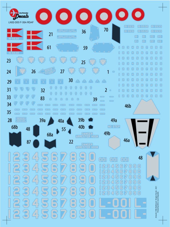 Lima November LN32-D03 1:32 F-35A Lightning II Royal Danish Air Force