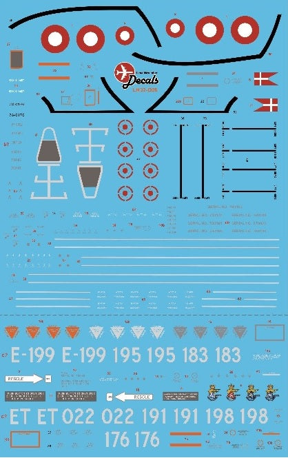Lima November LN32-D06 Danish F-16 First Scheme 1980-2002 1:32