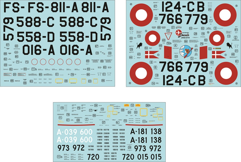 Lima November LN32-D14 Danish F-84E/G Thunderjet Early/Late 1:32