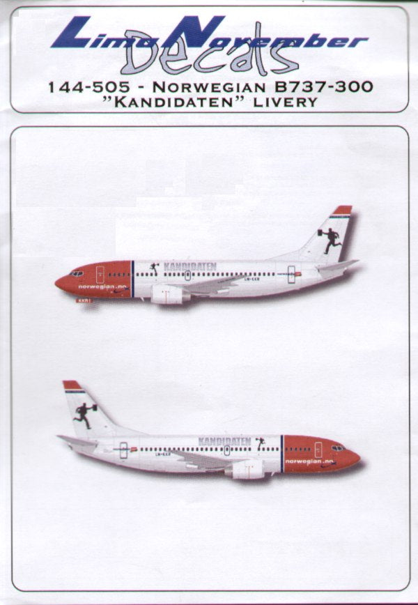 Lima November LN44505 Boeing 737-300 Norwegian The Apprentice 1:144