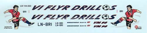 Lima November LN44523 Braathens 737-400 Vi Flyr Drillos 1:144