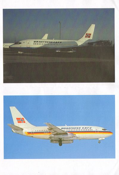 Lima November LN44528 Braathens 737-200 VASP/TACA Cheatline 1:144