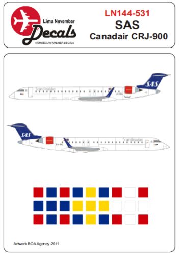 Lima November LN44531 1:144 Canadair CRJ-900 SAS