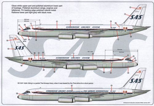 Lima November LN44534 1:144 Convair CV-990A SAS/Scandinavian Air Services