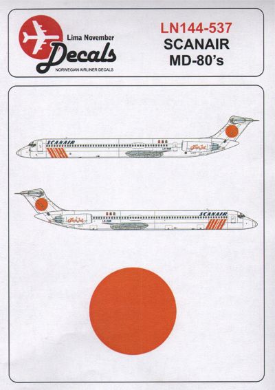 Lima November LN44537 MD-80 Scanair Sun Jet Decals 1:144