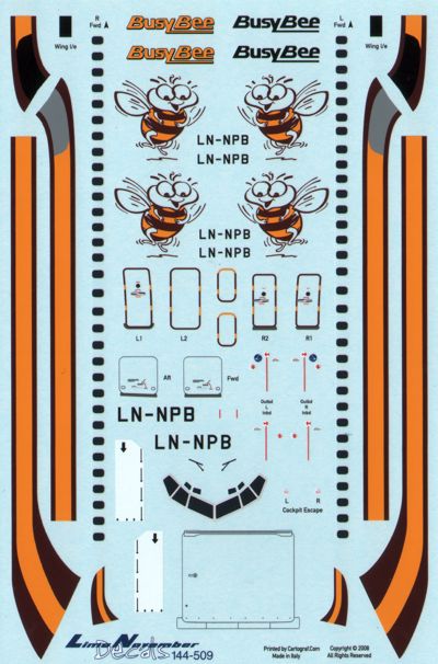 Lima November LN44541 1:144 Boeing 737-700 CIMBER STERLING OYMRG/U/S