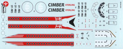 Lima November LN44541 1:144 Boeing 737-700 CIMBER STERLING OYMRG/U/S