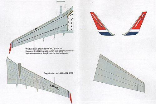Lima November LN44549 1:144 NORWEGIAN Boeing 737-800 LN-DYD 'H.C.ANDERSEN'