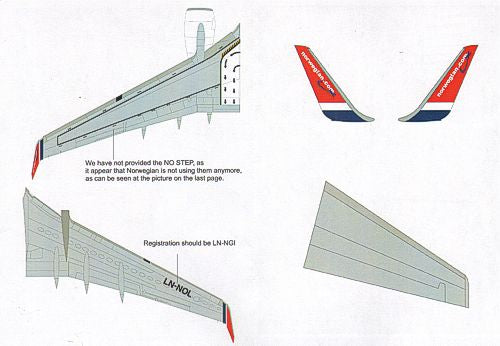 Lima November LN44551 1:144 NORWEGIAN Boeing 737-800 LN-NGI 'WENCHE FOSS'