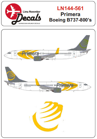 Lima November LN44561 1:144 Primera Boeing 737-800