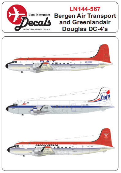 Lima November LN44567 1:144 BAT/GREENLANDAIR Douglas C-54 / DC-4