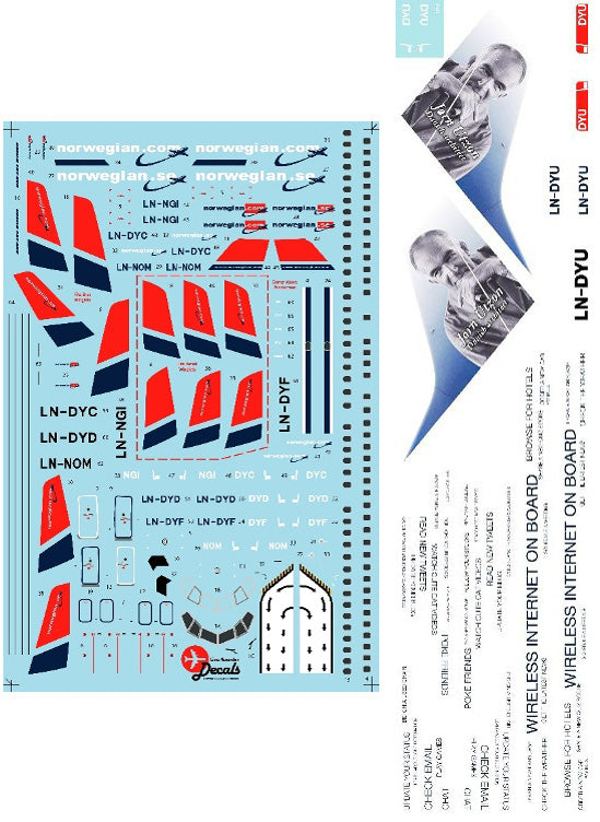 Lima November LN44581 Norwegian 737-800 Jorn Utzon Wifi 1:144