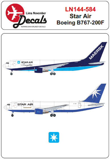 Lima November LN44584 1:144 Star Air Boeing 767-200F old and new scheme