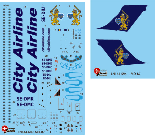 Lima November LN44609 1:144 City Airline