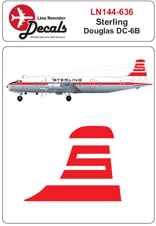Lima November LN44636 1:144 Sterling Douglas DC-6B
