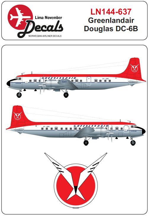Lima November LN44637 1:144 Greenlandair Douglas DC-6B