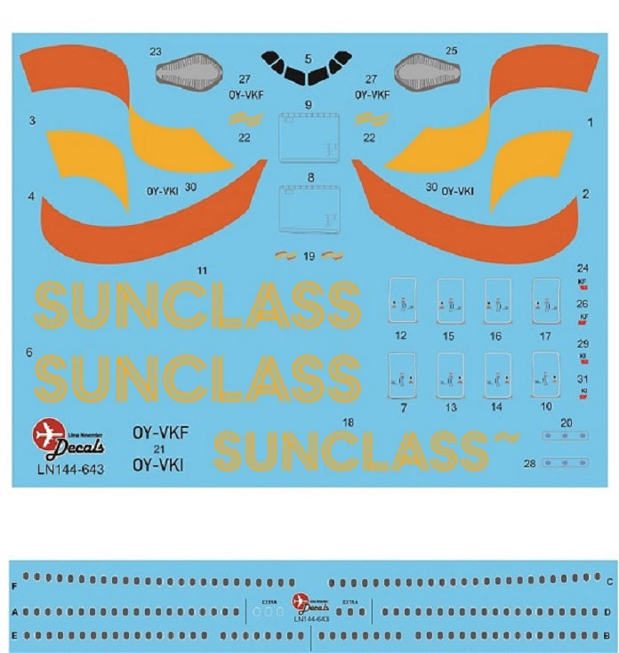 Lima November LN44643 1:144 Sunclass Airbus A330-200/300