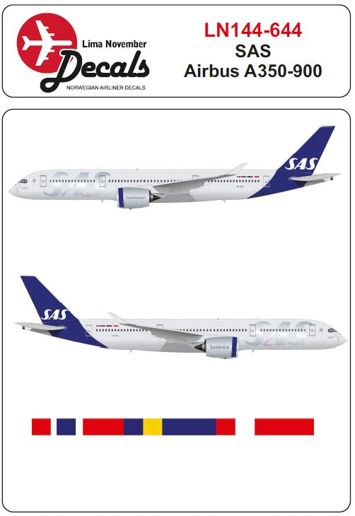 Lima November LN44644 1:144 SAS Airbus A350-900