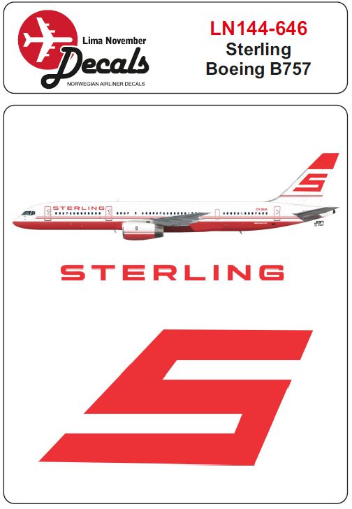 Lima November LN44646 1:144 Sterling Boeing 757 for Zvezda