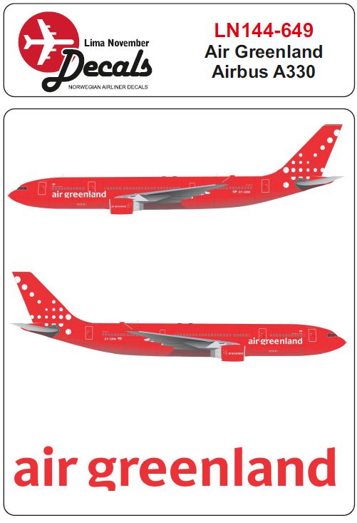 Lima November LN44649 1:144 Air Greenland Airbus A330