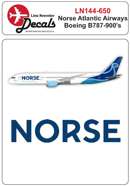 Lima November LN44650 1:144 Norse Boeing 787-900