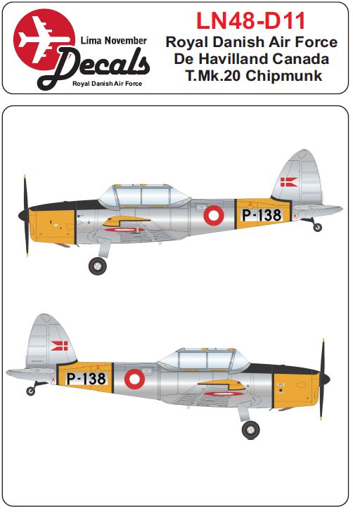 Lima LN48-D11 1:48 Danish Air Force Chipmunk T.10