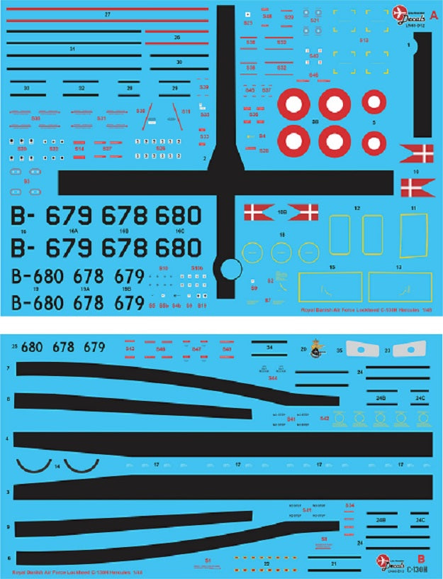Lima November LN48-D12 Danish C-130H Hercules Old Scheme 1:48