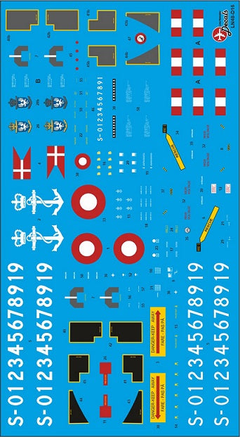 Lima November LN48-D16 1:48 RDAF/Royal Danish Air Force Navy Lynx