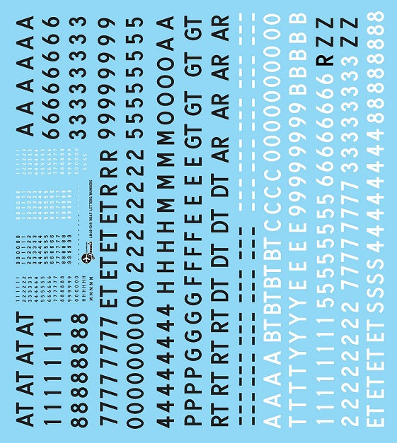 Lima November LN48-D18 1:48 RDAF/Royal Danish Air Force letters and numbers